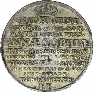 August II. der Starke, Dresdener Pfennig 1717 IGS - RARE