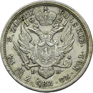 Kingdom of Poland, 2 zloty Warsaw 1821 IB