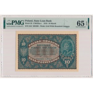 10 marks 1919 - II Series AC - PMG 65 EPQ