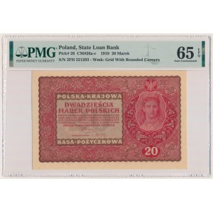 20 značek 1919 - II Serja FH - PMG 65 EPQ