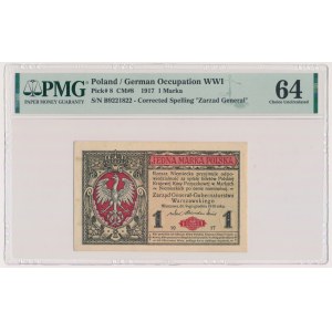 1 známka 1916 - Všeobecne - PMG 64