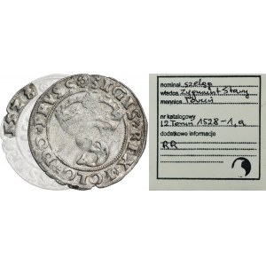 Sigismund I the Old, Schilling Thorn 1528 - RARE, ex. Marzęta