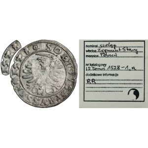 Sigismund I the Old, Schilling Thorn 1528 - RARE, ex. Marzęta