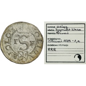 Sigismund III Vasa, Schilling Posen 1589 IF - VERY RARE, ex. Marzęta