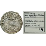 Zikmund III Vasa, olkuszský šilink 1591 IF - RZADSZY, ex. Marzęta