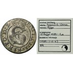 Sigismund III Vasa, Schilling Riga 1589 - RARE, restrike of digit 8 on 9 in date, ex. Marzęta