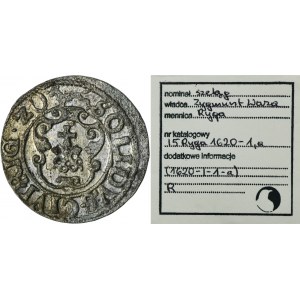 Sigismund III Vasa, Schilling Riga 1620 - RARER, ex. Marzęta