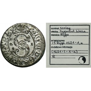 Sigismund III Vasa, Schilling Riga 1621 - RARER, ex. Marzęta