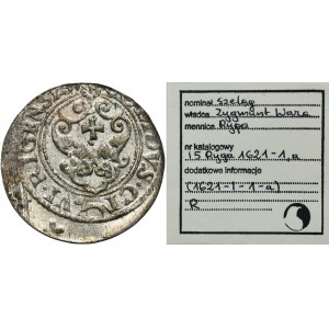 Sigismund III Vasa, Schilling Riga 1621 - RARER, ex. Marzęta