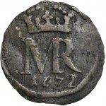 Michał Korybut Wiśniowiecki, Szeląg Elbląg 1672 - ex. Marzęta