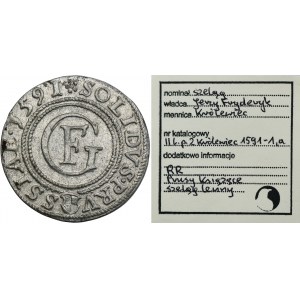 Duchy of Prussia, Georg Friedrich, Schilling Königsberg 1591 - ex. Marzęta