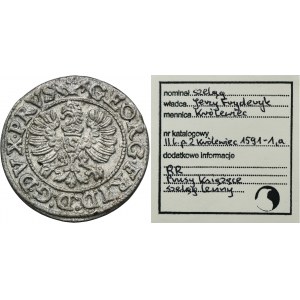 Duchy of Prussia, Georg Friedrich, Schilling Königsberg 1591 - ex. Marzęta