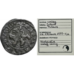 Duchy of Courland, Gotthard Kettler, Schilling Mitau 1577 - ex. Marzęta