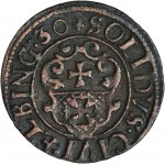 Elbing under Sweden, Gustav II Adolf, Schilling Elbing 1630 - ex. Marzęta