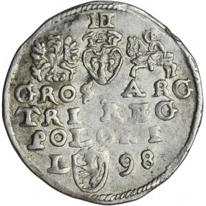 Sigismund III Vasa, 3 Groschen Lublin 1598 L - ex. Marzęta