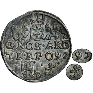 Žigmund III Vaza, Trojak Lublin 1597 - RZADKI, ex. Marzęta