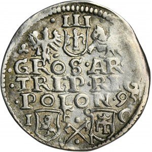 Sigismund III Vasa, 3 Groschen Bromberg 1595 - ex. Marzęta