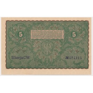 5 známek 1919 - II Serja CW -.