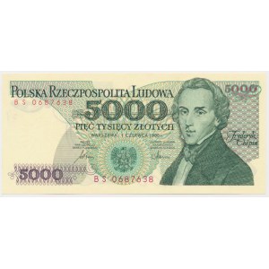 5 000 PLN 1986 - ČS -