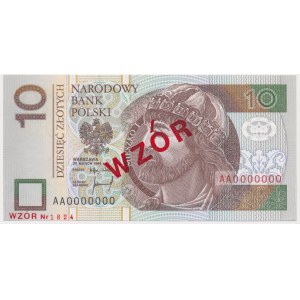 10 złotych 1994 WZÓR - AA 0000000 - Nr. 1824 -