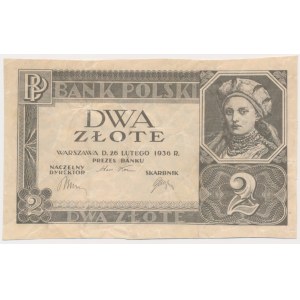 2 Zloty 1936 - ohne Serie und Unterdruck -