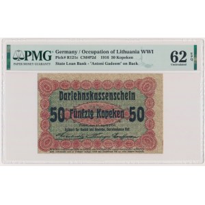 Posen, 50 Kopecks 1916 - short clause (P2c) - PMG 62 EPQ