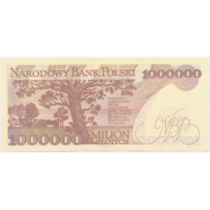 1 milion złotych 1991 - B - FALSYFIKAT Z EPOKI w pięknym stanie