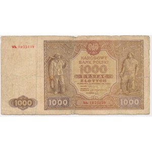1 000 zlotých 1946 - Wb. - vzácna náhradná séria