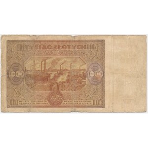 1 000 zlotých 1946 - Wb. - vzácná náhradní série