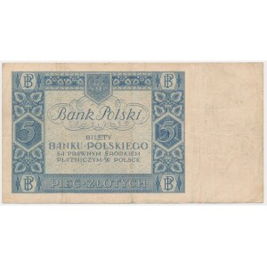 5 gold 1930 - Ser.Y - rare single letter series