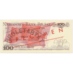 100 złotych 1976 - WZÓR - AK 0000000 - No.0782 -