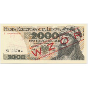 2.000 złotych 1979 - WZÓR - S 0000000 - No.2370 -