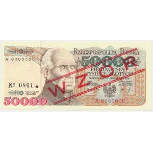 50.000 złotych 1993 - WZÓR - A 0000000 - No.0861 -