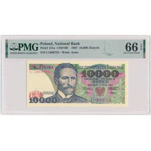 10.000 złotych 1987 - L - PMG 66 EPQ