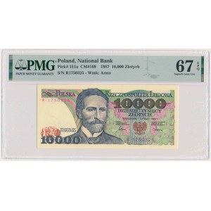 10.000 PLN 1987 - R - PMG 67 EPQ