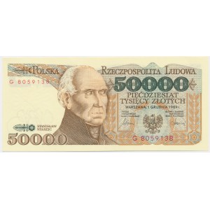 50,000 zl 1989 - G -.