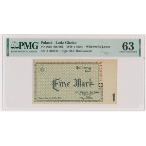 1 Mark 1940 - A - 6 digit series - PMG 63