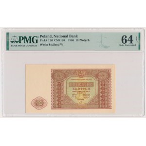 10 zlatých 1946 - PMG 64 EPQ