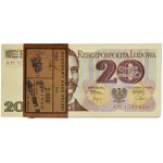 Niepełna paczka bankowa 20 złotych 1982 - AM - (99 szt.)
