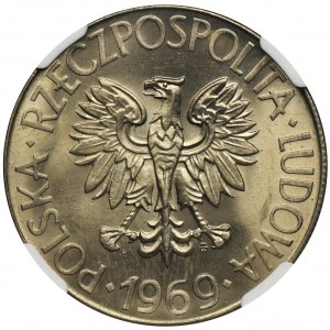 10 gold 1969 Kosciuszko - NGC MS66