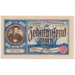 Gdansk, 10 000 mariek 1923