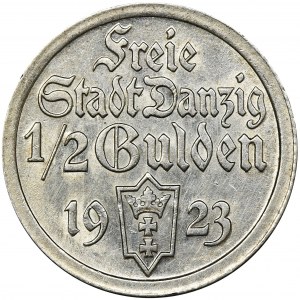 Wolne Miasto Gdańsk, 1/2 guldena 1923