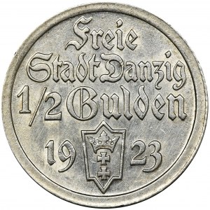 Free City of Danzig, 1/2 guilder 1923