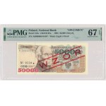 50.000 złotych 1993 - WZÓR - A 0000000 - No.0440 - PMG 67 EPQ