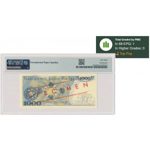 1 000 zlatých 1979 - MODEL - BM 0000000 - č. 1846 - PMG 68 EPQ