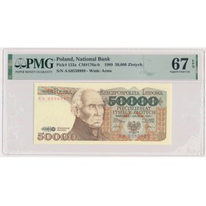 50.000 złotych 1989 - AA - PMG 67 EPQ