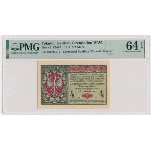 1/2 známky 1916 - Všeobecné - PMG 64 EPQ