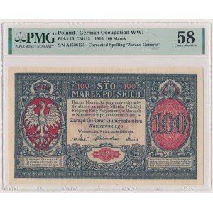 100 marks 1916 - General - PMG 58