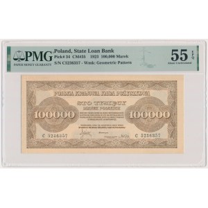 100.000 marek 1923 - C - PMG 55 EPQ