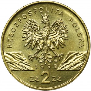 2 złote 1999 Wilk